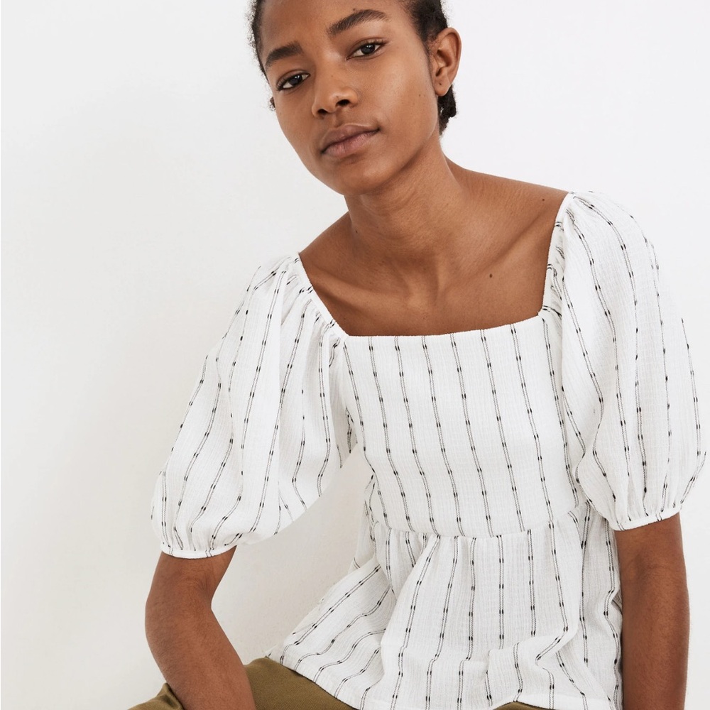 Madewell Puff-Sleeve Empire Top